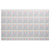CDH Clouds Awareness Ribbon Angel Fabric Material Stof (Fat Quarter)