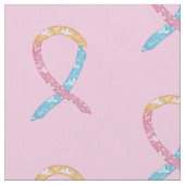 CDH Clouds Awareness Ribbon Fabric Custom Material Stof (Close Up)