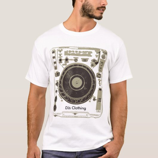 CDJ Black T, DJs Clothing T-shirt (Voorkant)