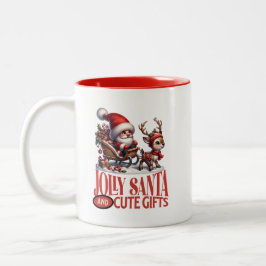 CDjollysantacute Tweekleurige Koffiemok
