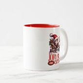 CDjollysantacuut Tweekleurige Koffiemok (Voorkant rechts)