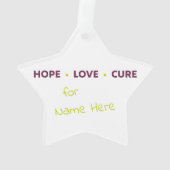  CDKL5 Bewustmakingsorganisatie Ornament (achterkant)