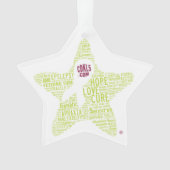 CDKL5 Bewustmakingsorganisatie Ornament (voorkant)