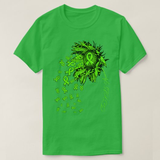 CDKL5 Bewustzijn Zonnebloemlint Bloemen herfst T-shirt (Design voorkant)