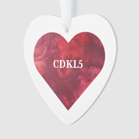 CDKL5 Heart Ornament (voorkant)