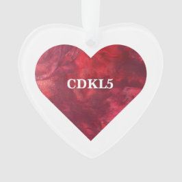 CDKL5 Heart Ornament
