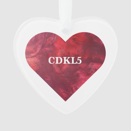  CDKL5 Heart Ornament (voorkant)