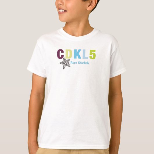 CDKL5 Zelden Starvissen T-shirt (Voorkant)