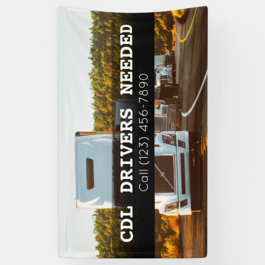 CDL Drivers hebben zakelijke banner nodig (Verticaal)