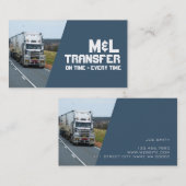 CDL Truck Driver Delivery Freight Distribution Visitekaartje (Voorkant / Achterkant)
