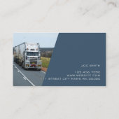 CDL Truck Driver Delivery Freight Distribution Visitekaartje (Achterkant)