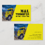 CDL Truck Driver Delivery Freight Distribution Visitekaartje (Voorkant / Achterkant)