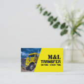 CDL Truck Driver Delivery Freight Distribution Visitekaartje (Staand voorkant)