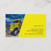 CDL Truck Driver Delivery Freight Distribution Visitekaartje (Achterkant)