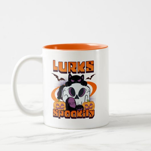 CDlurksspookachtig Tweekleurige Koffiemok (Links)