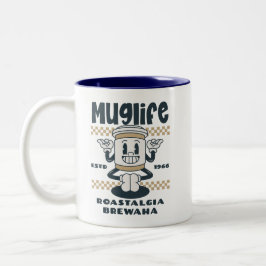 CDmuglife1966 Tweekleurige Koffiemok