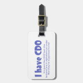 CDO BAGAGELABEL (Voorkant verticaal)