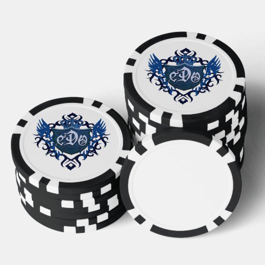 CDO-Blue Shield - Poker Chips (Opstapeling)