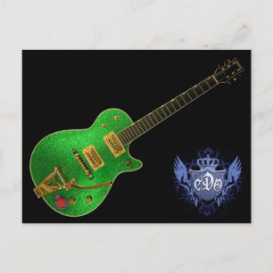 CDO GREEN GUITAR TILT BRIEFKAART