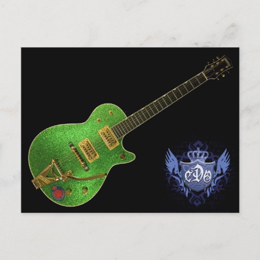 CDO GREEN GUITAR TILT BRIEFKAART (Voorkant)