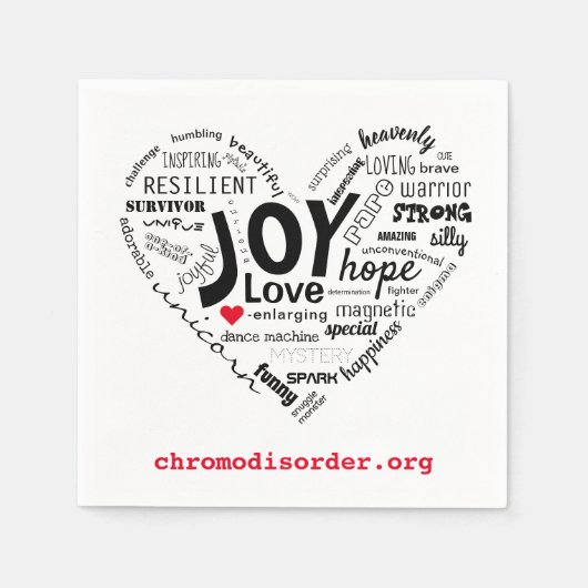 CDO Heart Napkin Servet (Voorkant)