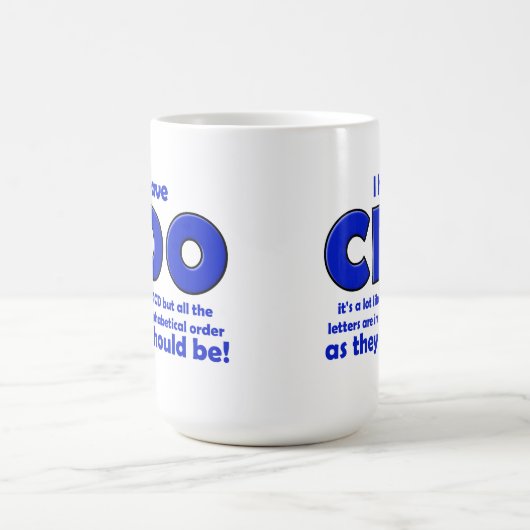CDO OCD Funny Mug Koffiemok (Center)