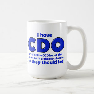 CDO OCD Grappige Mok
