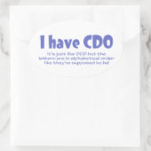 CDO OVALE STICKER (Tas)