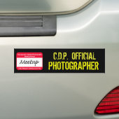 CDP OFFICIËLE FOTOGRAFERSticker Bumpersticker (Op auto)