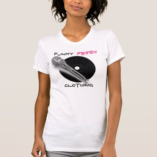 CDR_BLACK, microfoon-zilver, Funky, Fres... T-shirt (Voorkant)