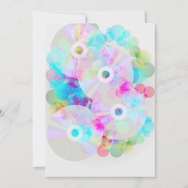 CD's op Multicolor Background (Voorkant)