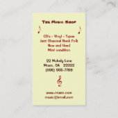 CD's Vinyltapes Visitekaartje (Achterkant)