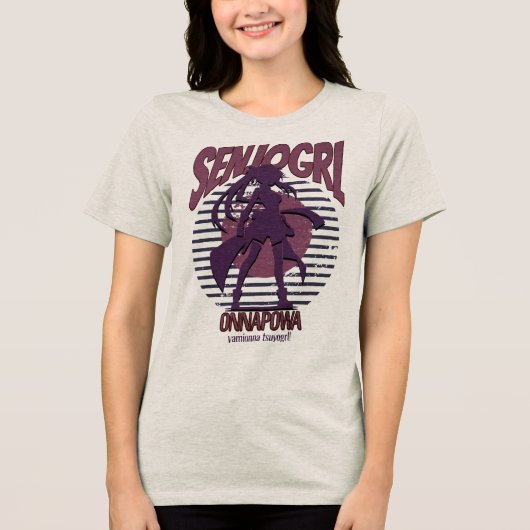 CDsenjogrl Tri-Blend Shirt (Voorkant)