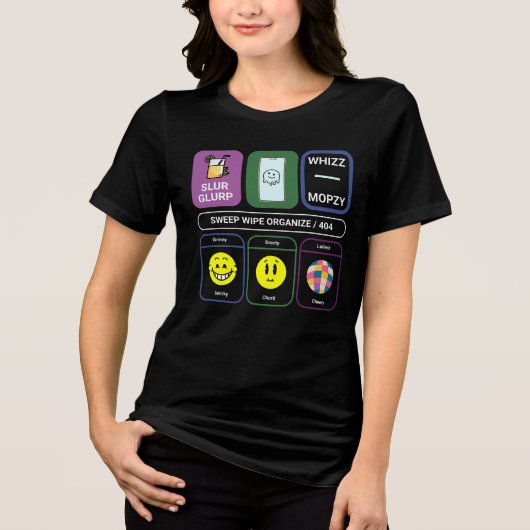 CDslurglurp Tri-Blend Shirt (Voorkant)