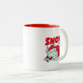 CDsnowwrap Tweekleurige Koffiemok (Voorkant rechts)