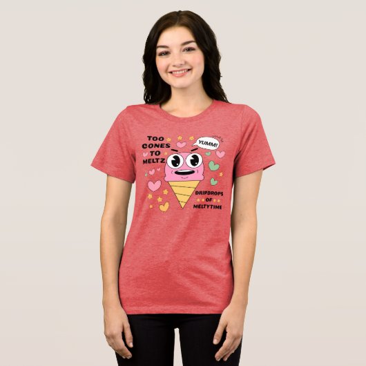 CDtoconestomeltz Tri-Blend Shirt (Voorkant volledig)