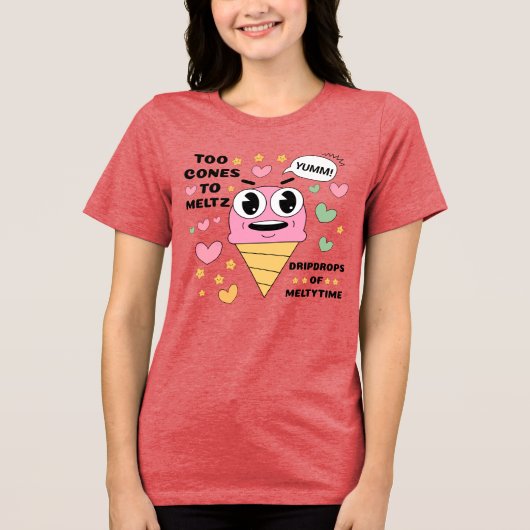 CDtoconestomeltz Tri-Blend Shirt (Voorkant)