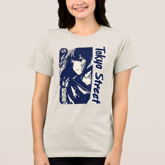 CDtokiostreet Tri-Blend Shirt (Voorkant)