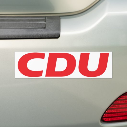 CDU LOGO BUMPERSTICKER (Op auto)
