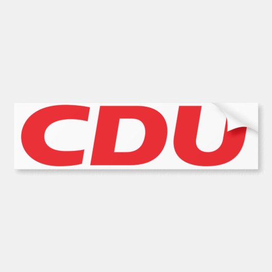 CDU LOGO BUMPERSTICKER (Voorkant)