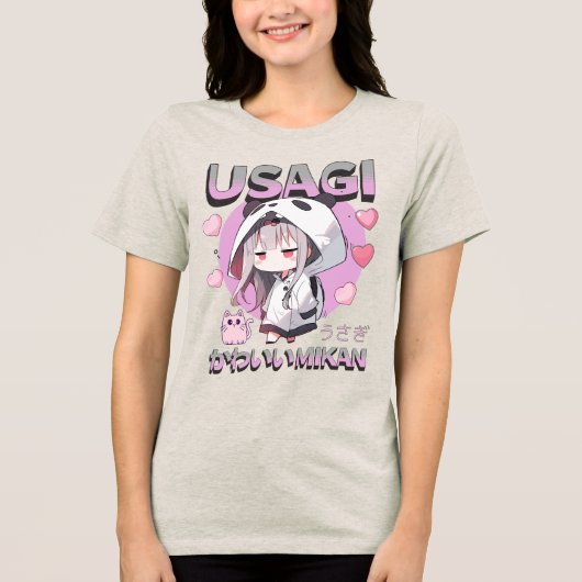 CDusagi Tri-Blend Shirt (Voorkant)
