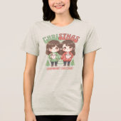 CDwarmhartigechoco Tri-Blend Shirt (Voorkant)