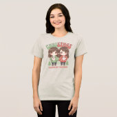 CDwarmhartigechoco Tri-Blend Shirt (Voorkant volledig)