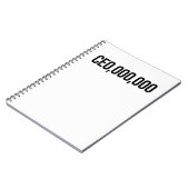 CE0,000,000 NOTITIEBOEK (Linkerzijde)