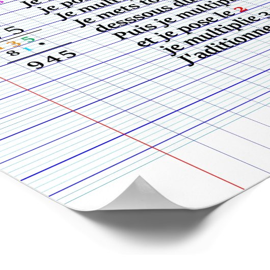 CE2 Multiplication Poster Paper (Matte) (Hoek)