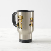 CE- Airedale Terrier Travel Mug Reisbeker (Voorkant links)