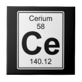 Ce - Cerium Tegeltje (Voorkant)
