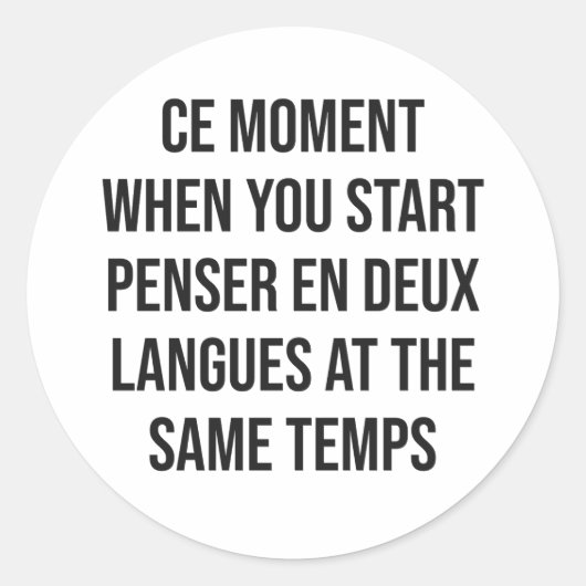 Ce-moment Ronde Sticker (Voorkant)