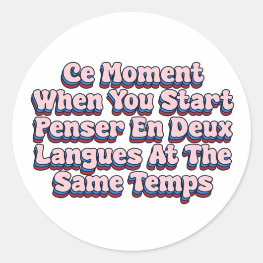 Ce-moment Ronde Sticker (Voorkant)