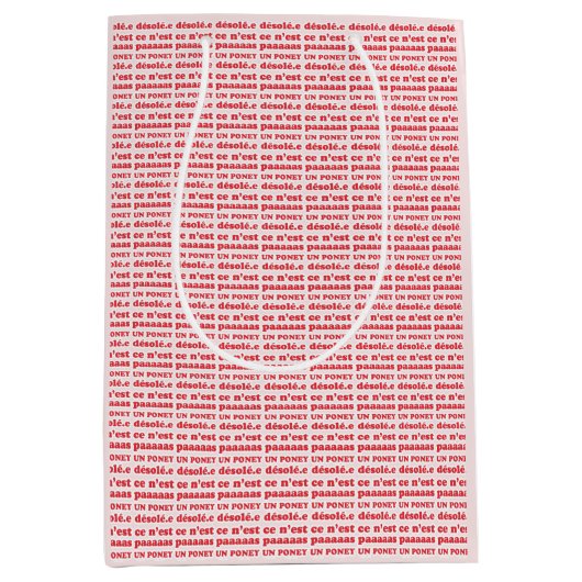 Ce n'est pas un poney medium cadeauzakje (Voorkant)